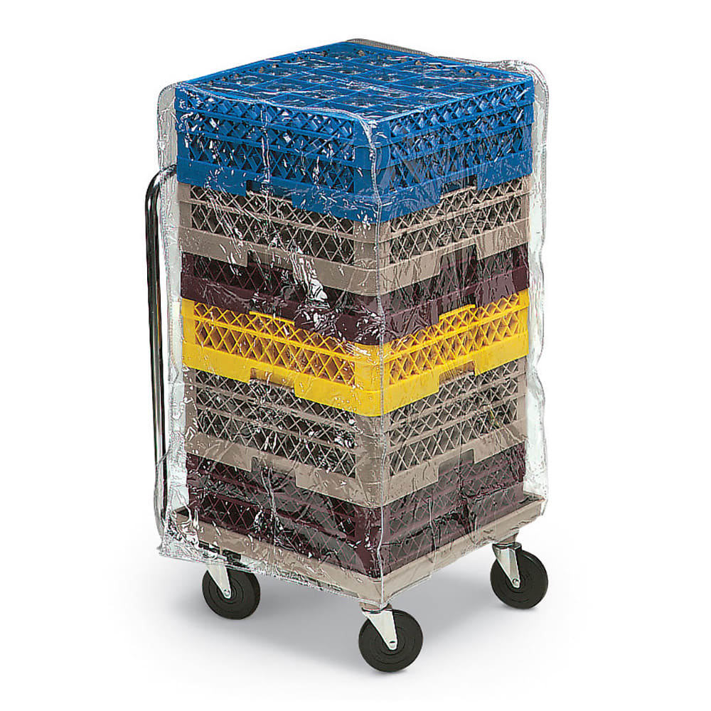 175-TRCV4 Dishwasher Rack Cover - 21 1/2 x 21 1/2 x 48" Clear Vinyl