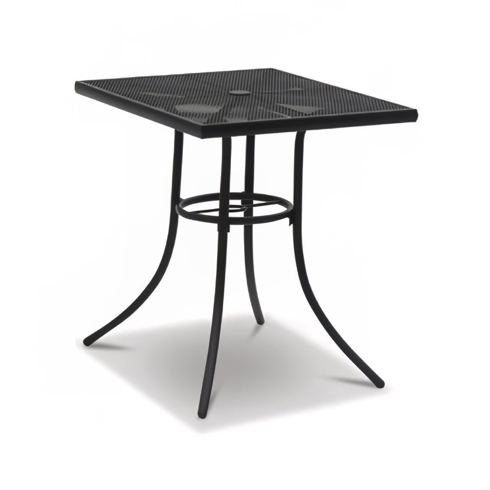 879-SU2X38PTB 30" Square Sullivan Outdoor Table - Steel, Textured Black
