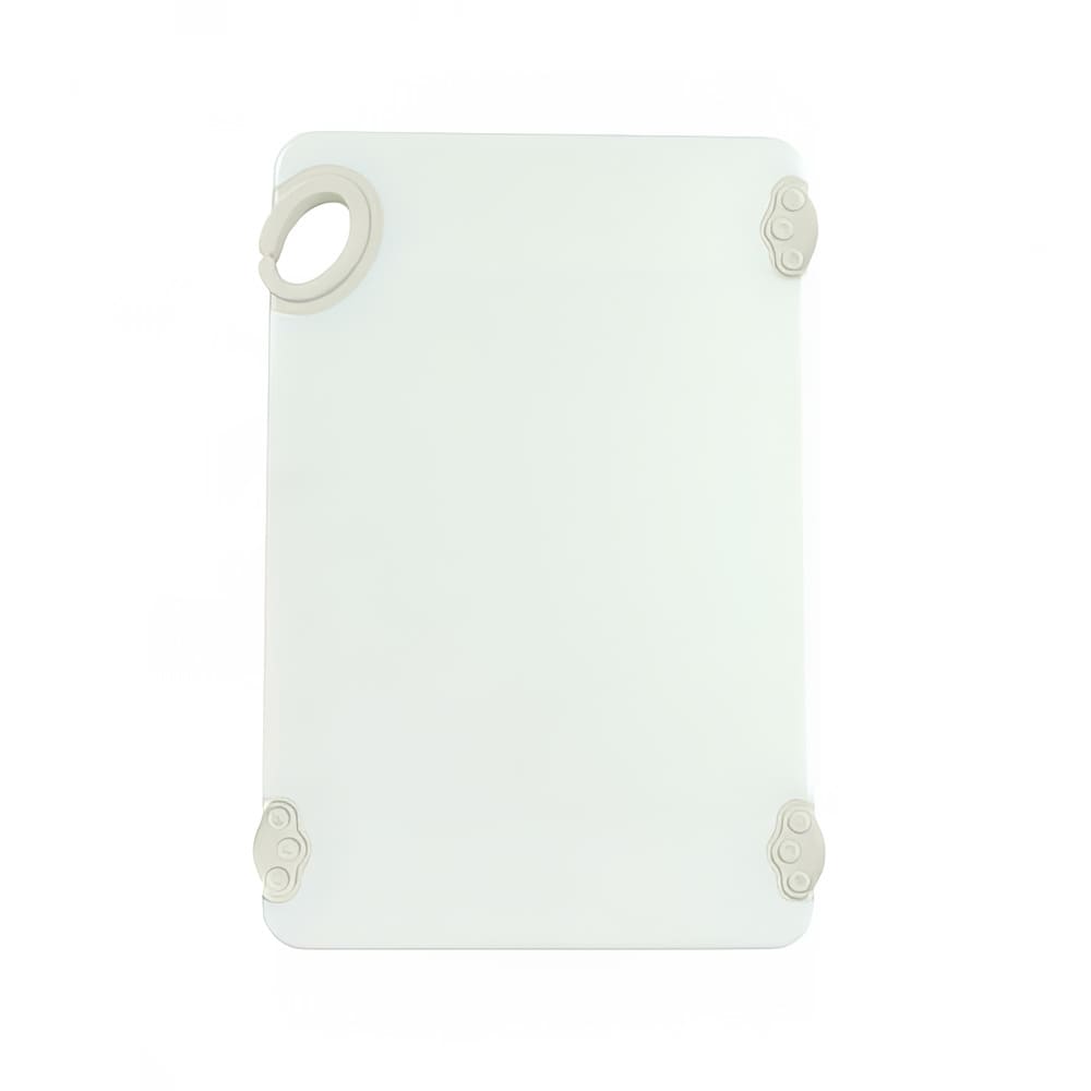 080-CBN1218WT Plastic Cutting Board - 12" x 18", White