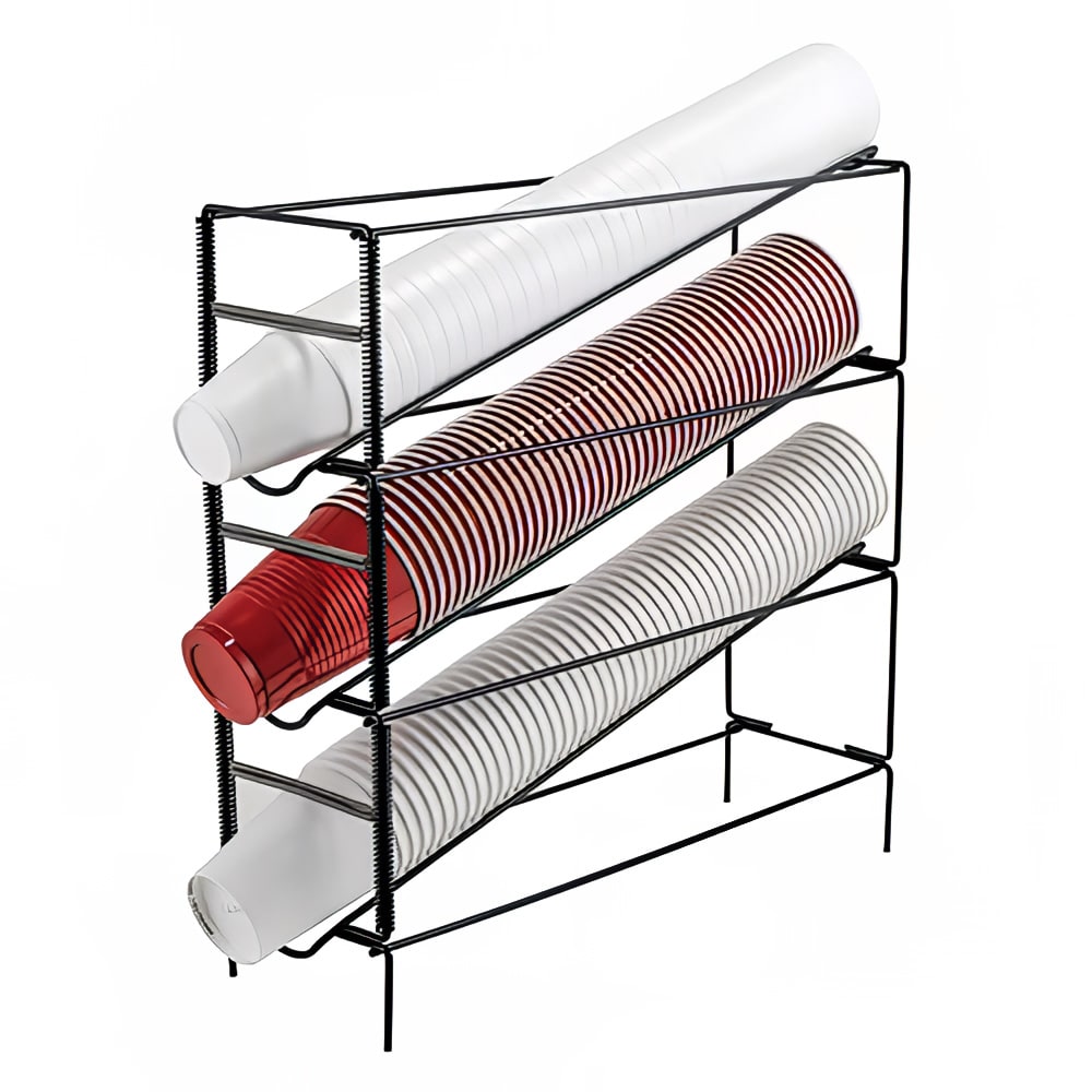 080-CDR3 Cup Dispenser, Rack, (3) Compartment, All Cup Types