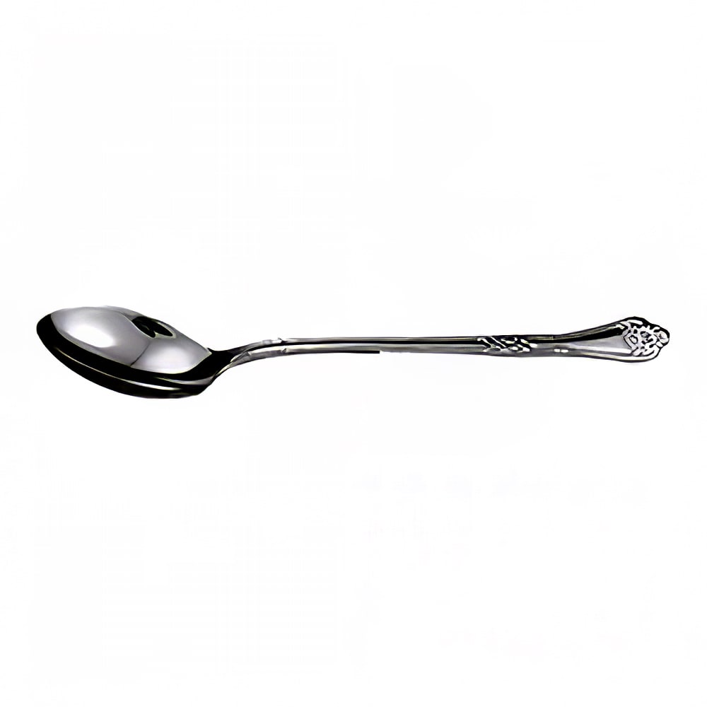 080-LE13 13" Solid Serving Spoon w/ Stainless Steel Handle, Stainless Steel