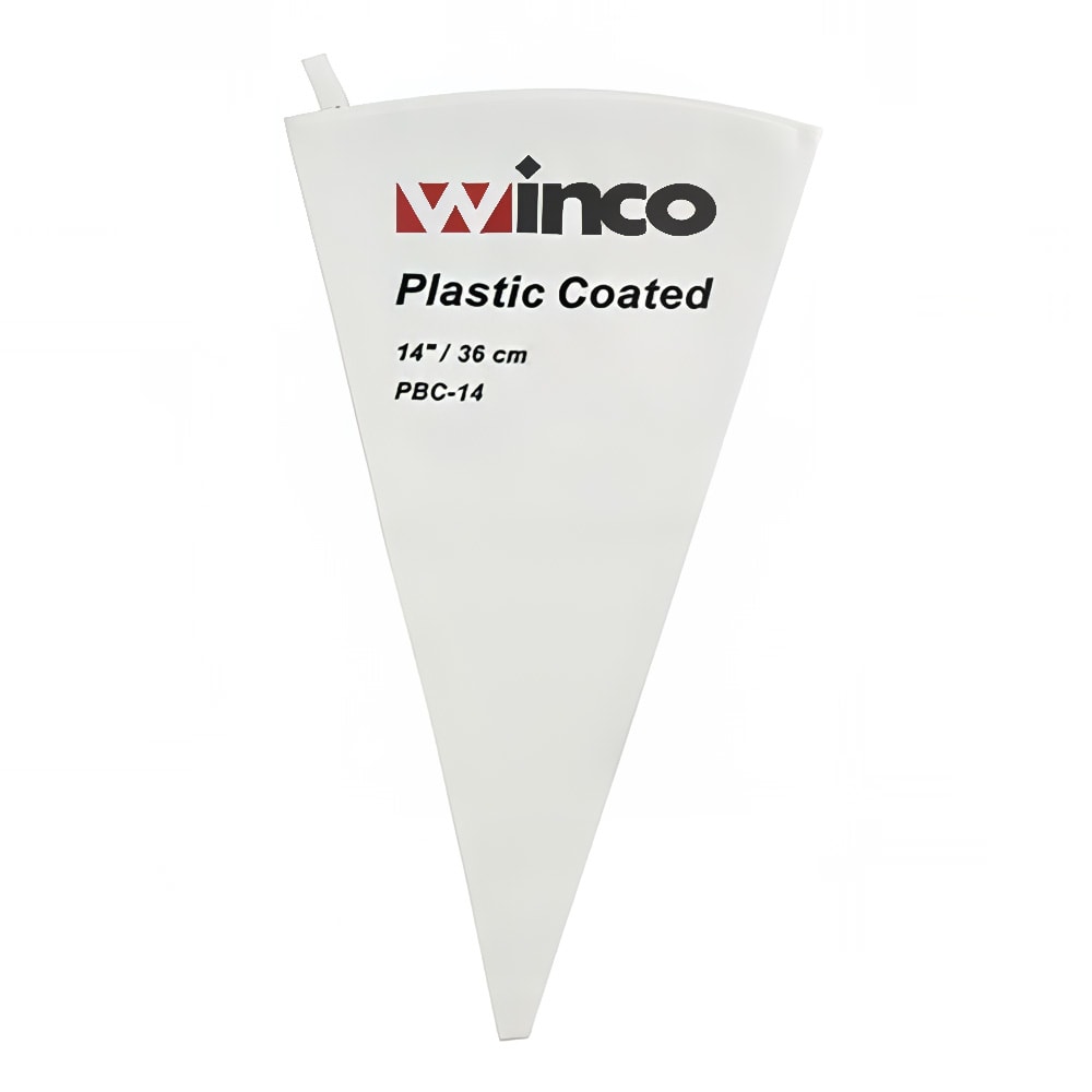 080-PBC14 14" Pastry Bag w/ Cotton Exterior, Plastic Coated Interior