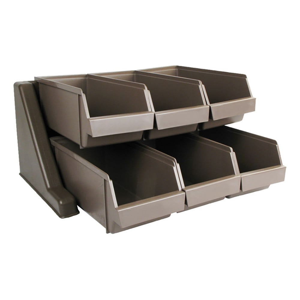 080-OGZ6 Condiment Organizer w/ (6) Bins - Beige