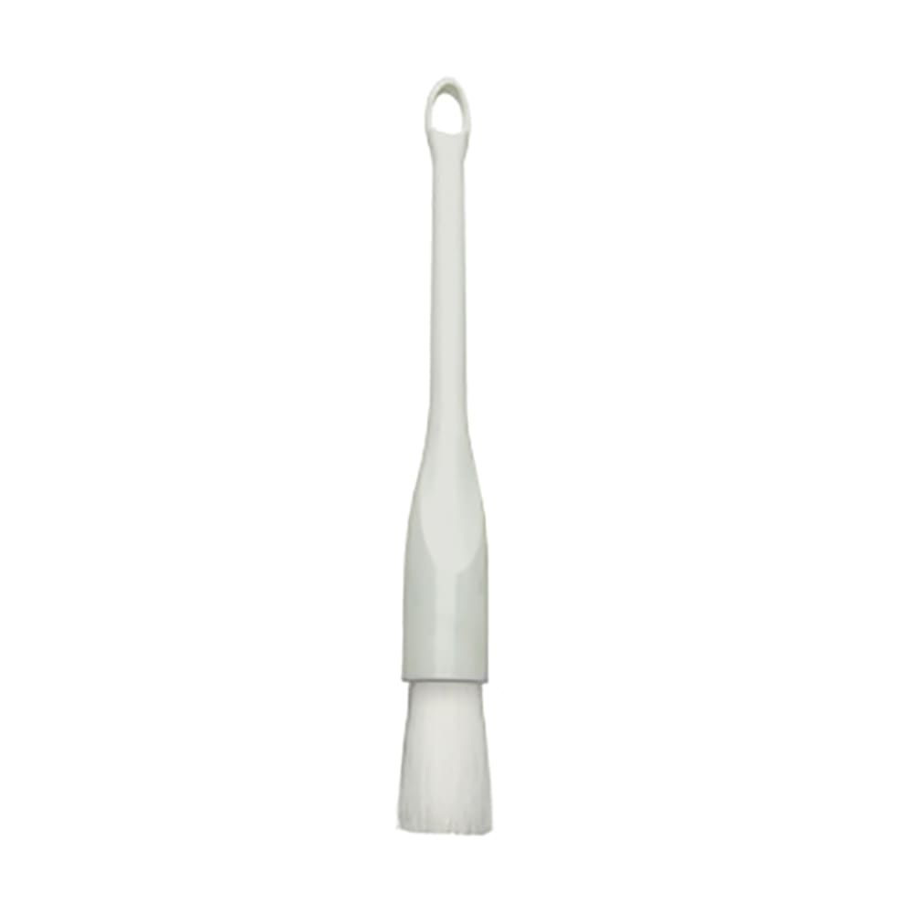 080-NB10R 1" Round Pastry Brush w/ Nylon Bristles & White Plastic Handle