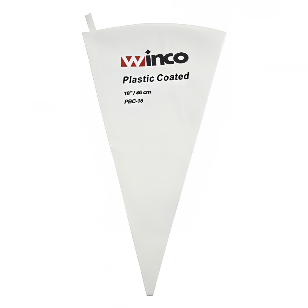 080-PBC18 18" Pastry Bag w/ Cotton Exterior, Plastic Coated Interior