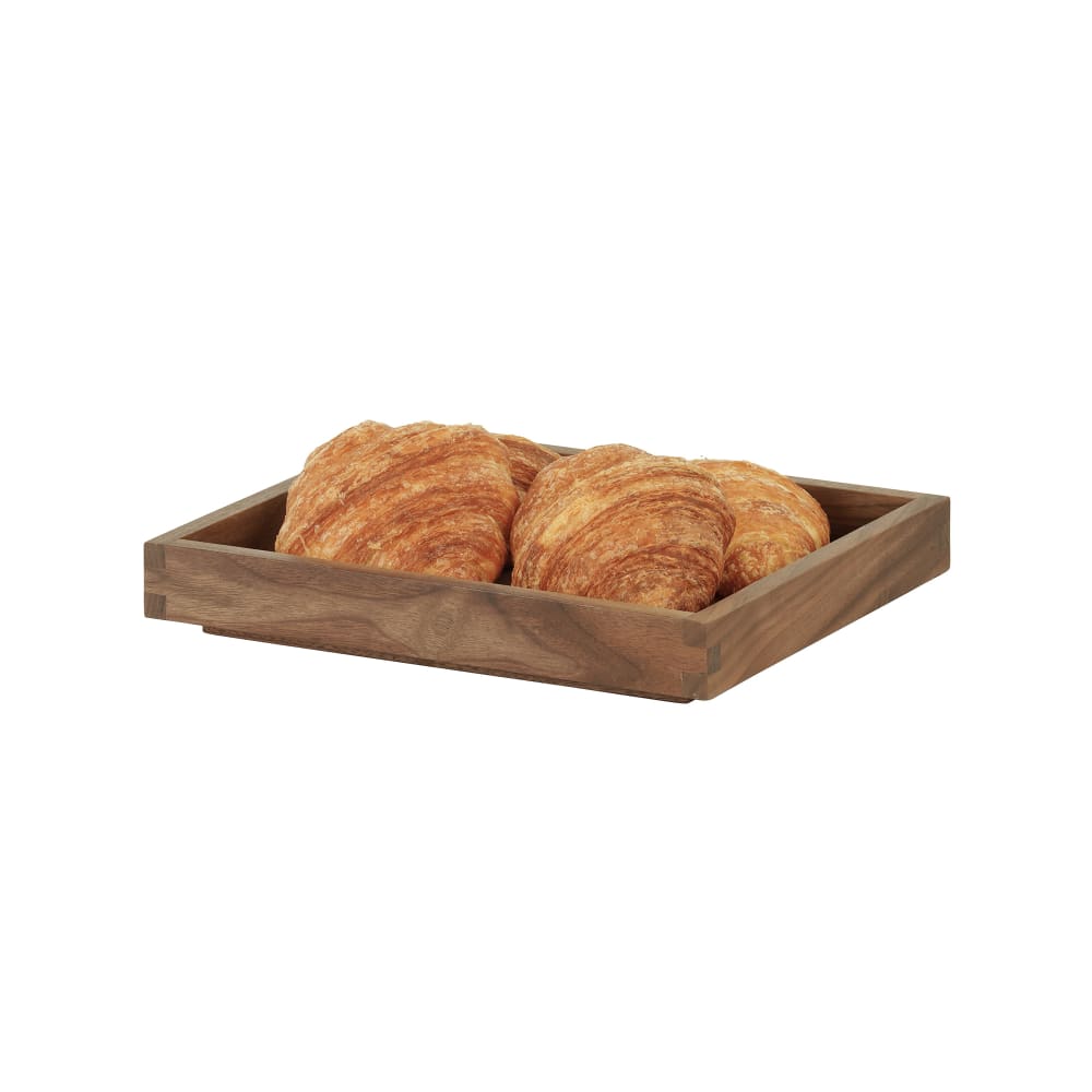 151-231061012178 Rectangular Display Tray - 10" x 12" x 1 1/2", Walnut