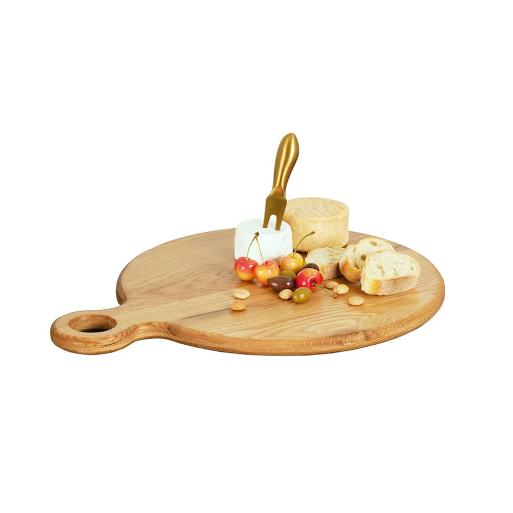 151-231761421 14" Round Serving Board - Oak