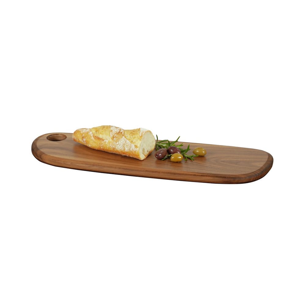 151-2317518678 Oval Serving Board - 18" x 6", Walnut