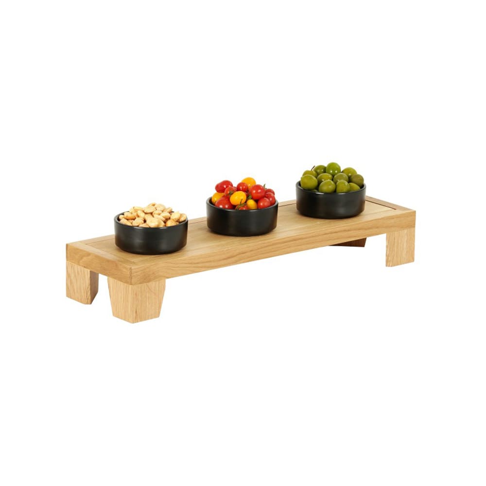 151-23602321 Rectangular Display Tray - 20" x 6" x 3 1/4", Oak