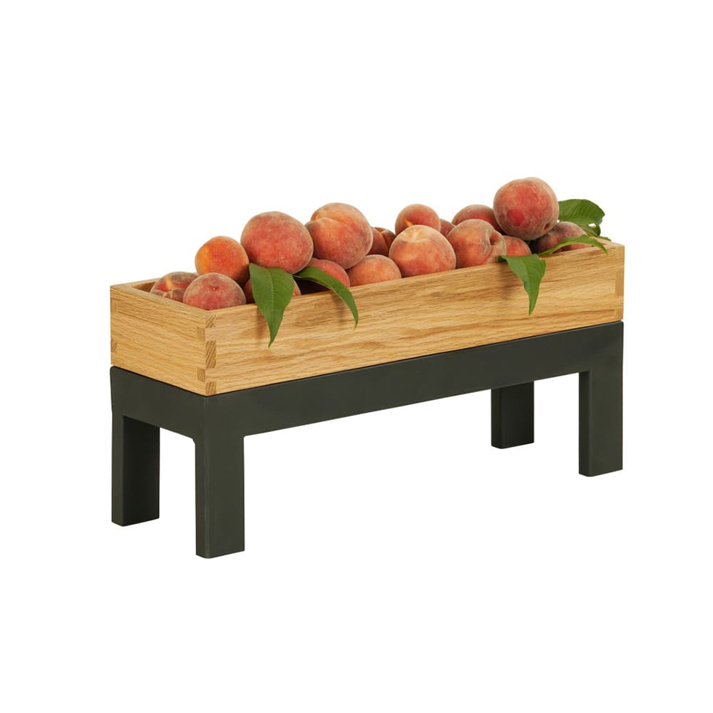 151-23605613 Rectangular Display Tray - 6" x 20" x 6", Metal, Black