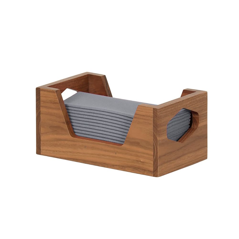 151-381078 Rectangular Napkin Holder - 9" x 5", Walnut