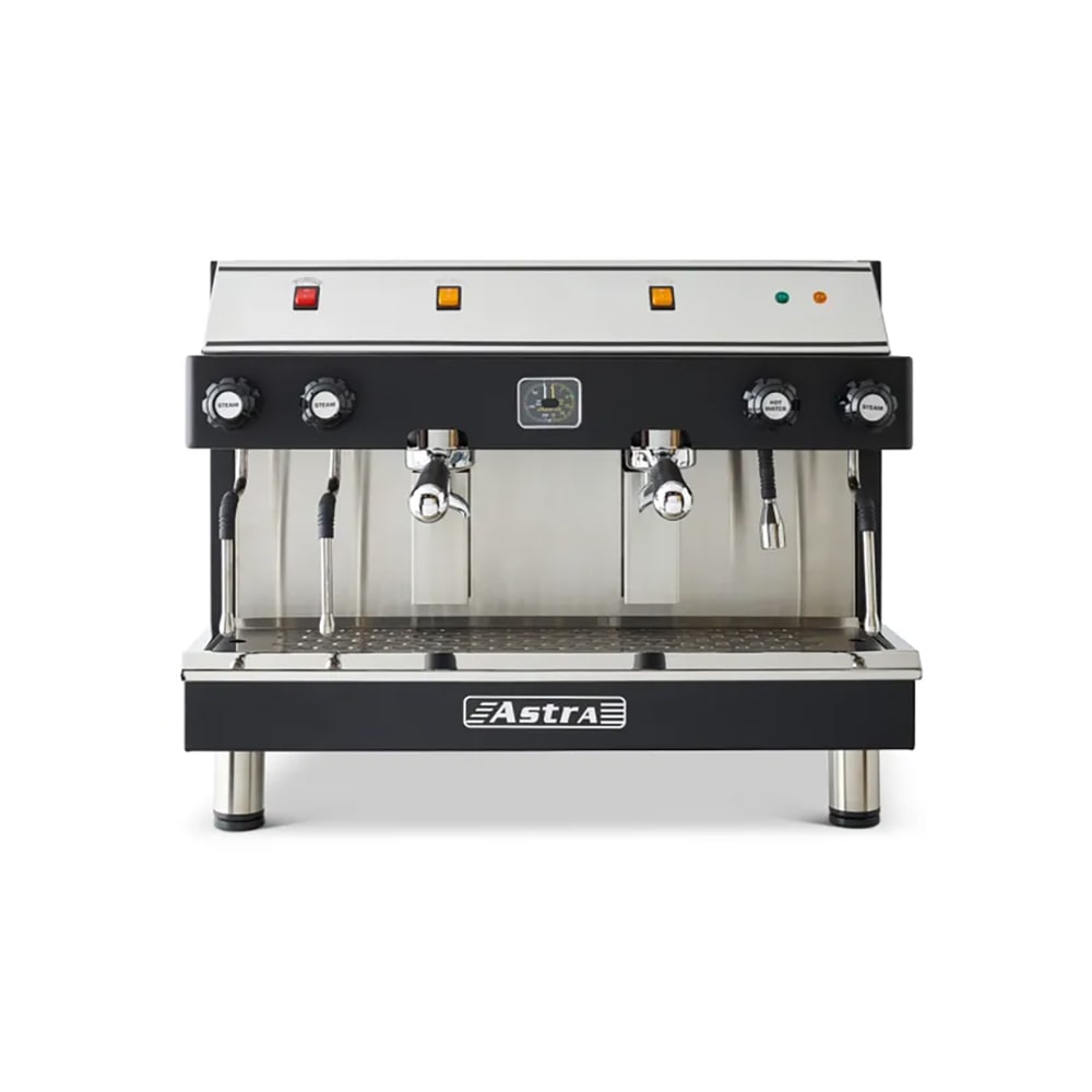 921-M2S017 Semi Automatic Espresso Machine w/ (2) Groups & (3) Steam Wands - 220v/1ph