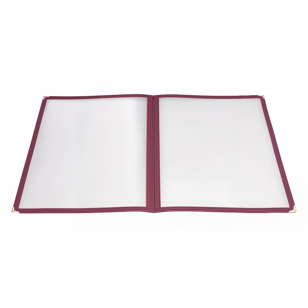 080-PMCD9U Double Fold Menu Cover, 9 1/2 x 12", Burgundy
