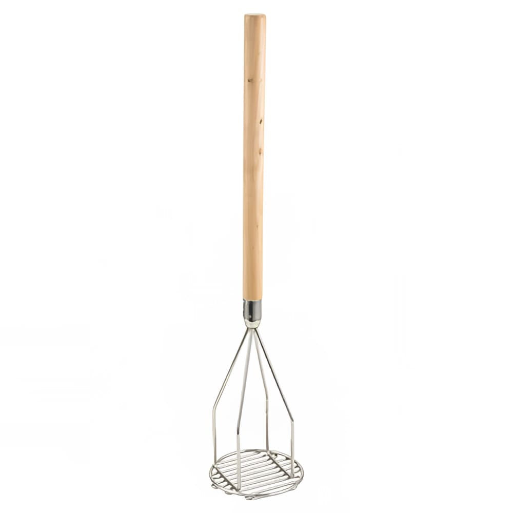 080-PTM18R Round Potato Masher, 4 x 18", Stainless