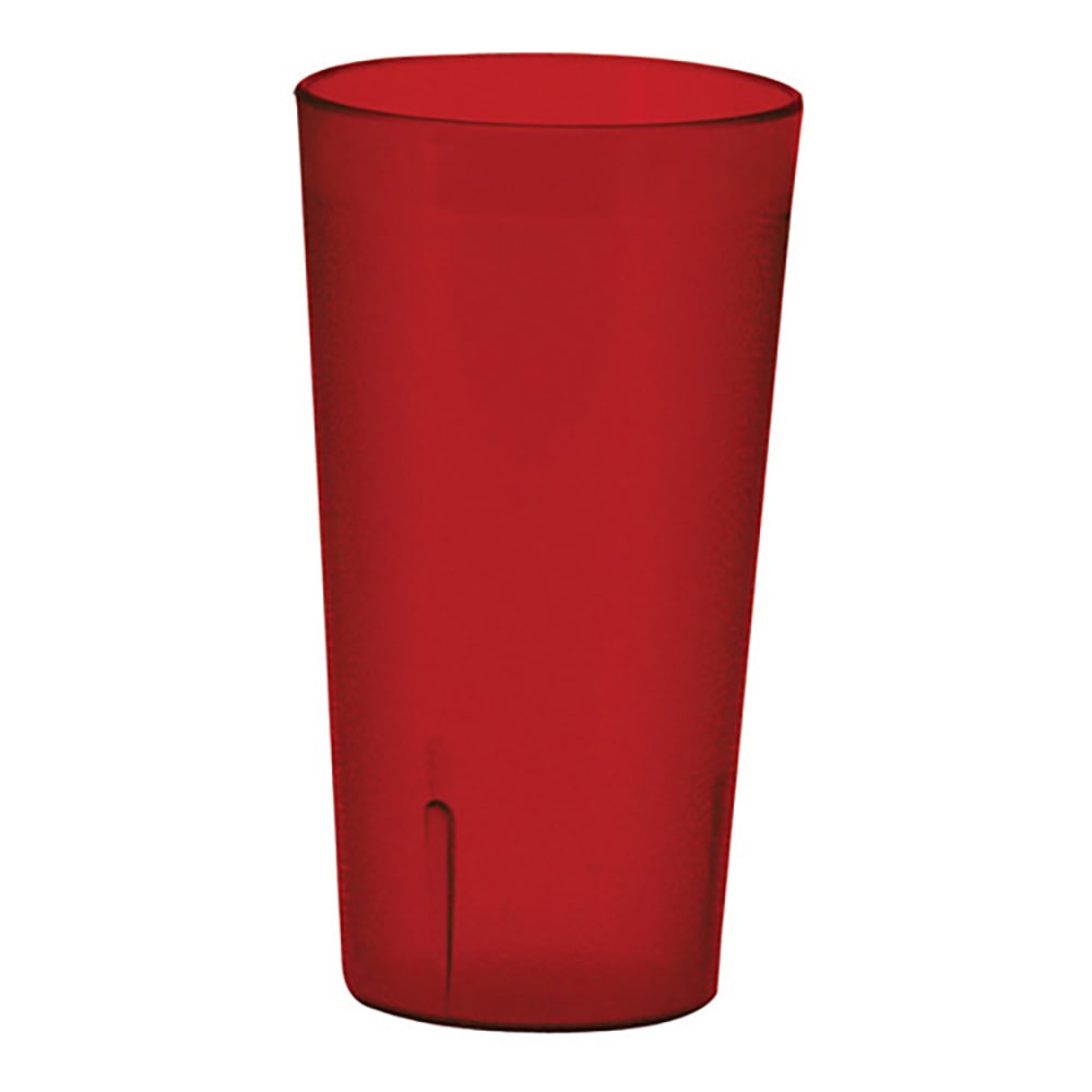 080-PTP08R 8 oz Red Pebbled Plastic Tumbler