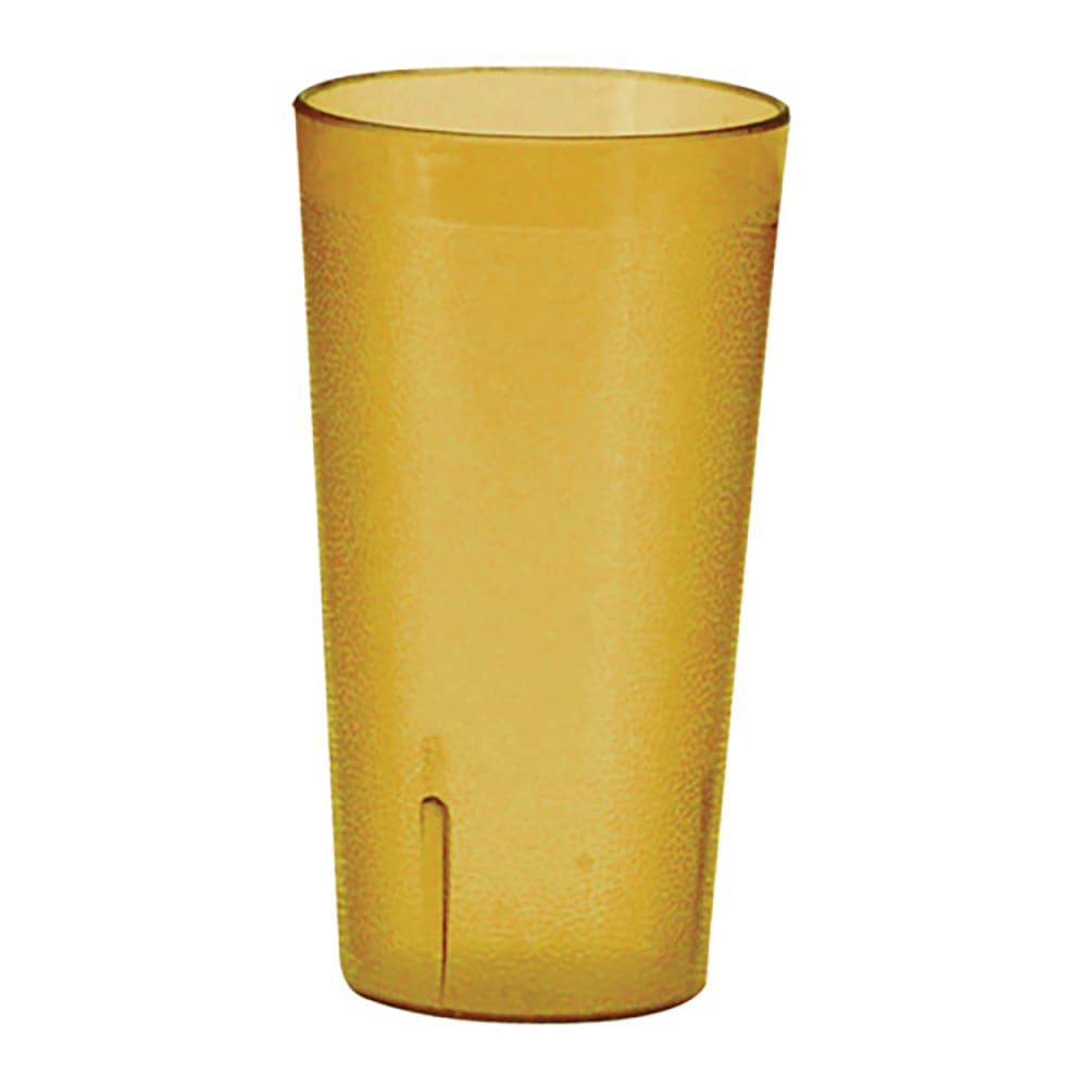 080-PTP12A 12 oz Amber Pebbled Plastic Tumbler