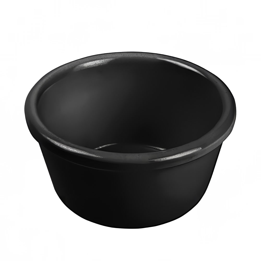 080-RP6K 6 oz Melamine Ramekin, Black