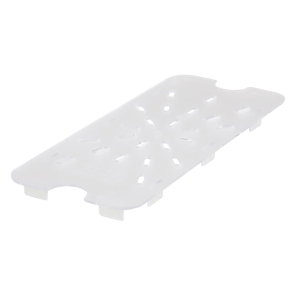080-SP73DS 1/3 Size Poly-Ware Food Pan Drain Shelf