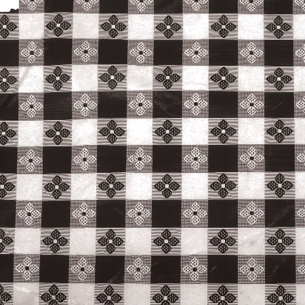 080-TBCO70K Rectangular Tablecloth, PVC w/ Cotton Lining, 52" x 70", Black