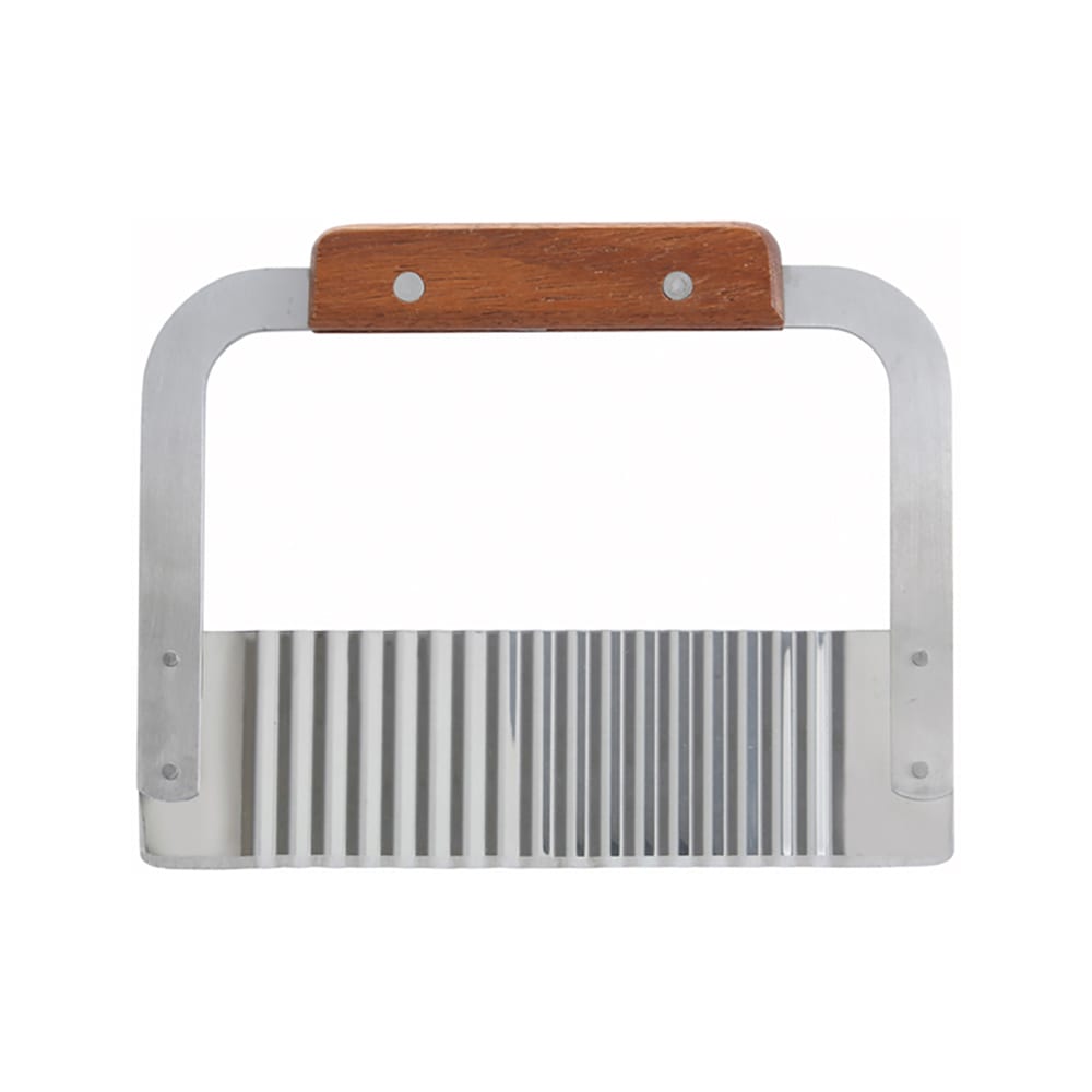 080-SRT7 7" Serrator w/ Wooden Handle, Stainless