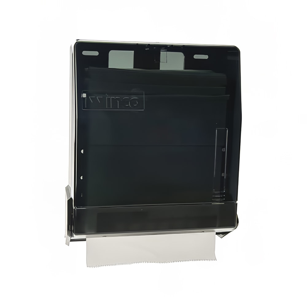 080-TD300 Surface Mount Paper Towel Dispenser for M Fold & C Fold - Plastic, Black