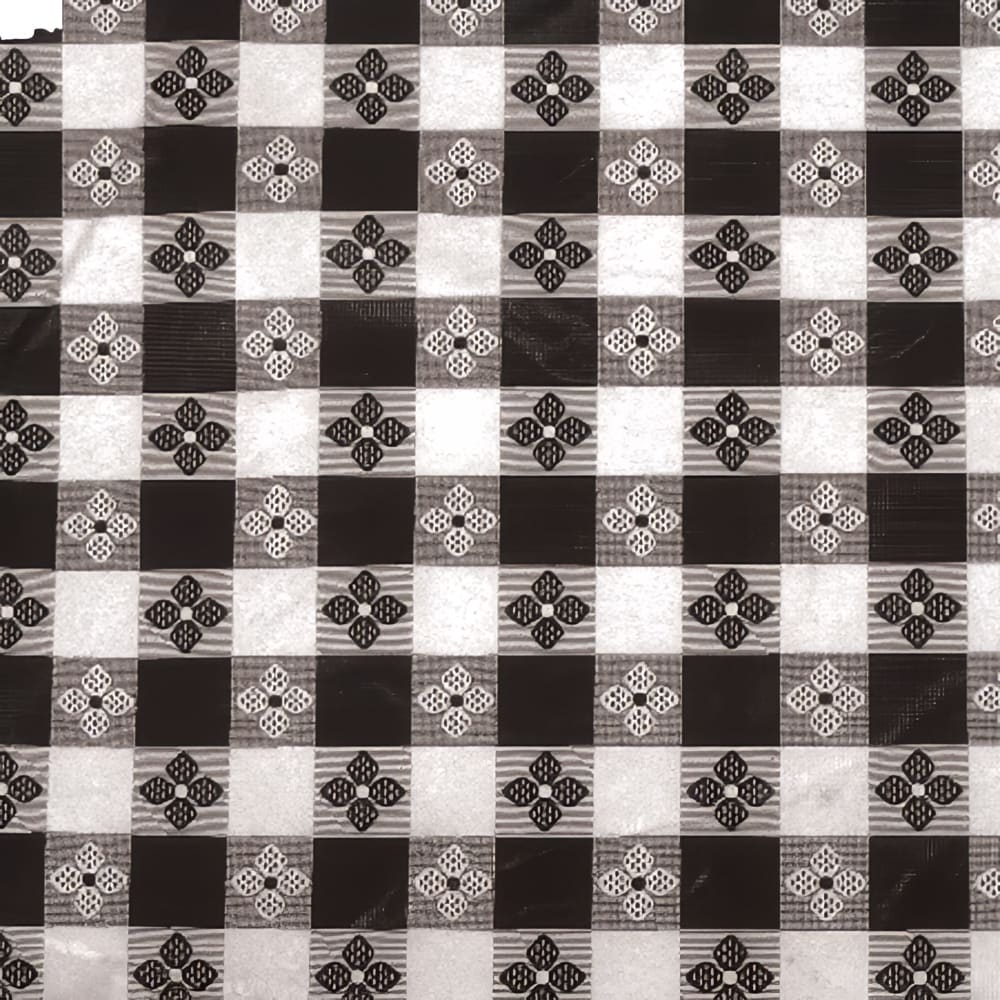 080-TBCO90K Rectangular Tablecloth, PVC w/ Cotton Lining, 52" x 90", Black