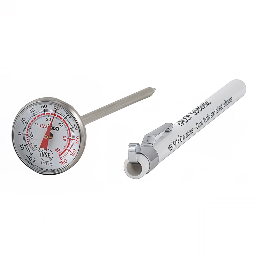 080-TMTP2 1" Dial Type Pocket Thermometer w/ 5" Stem, -40 to 180 Degrees F