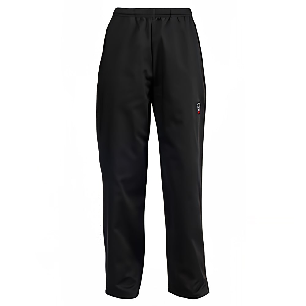 080-UNF2KM Medium Signature Chef™ Relaxed Fit Chef Pants - Black, Poly-Cotton