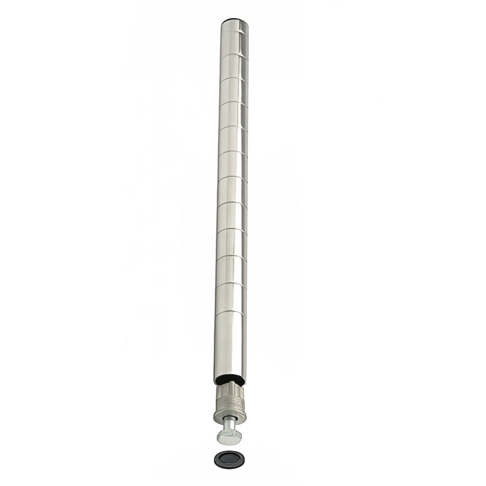 080-VC8P 8" Stationary Post for Wire Shelves, Chrome-Plated
