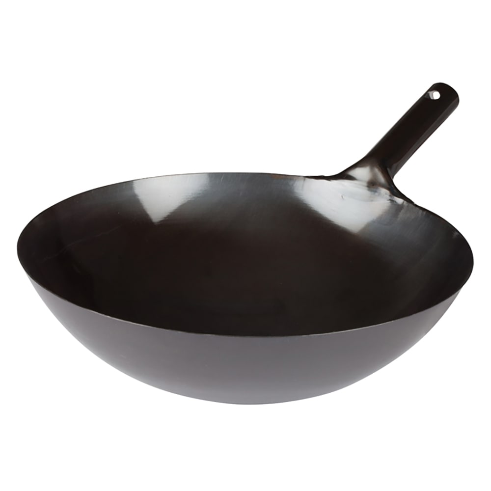 080-WOK36 16" Carbon Steel Stir Fry Pan - No Interior Rivets
