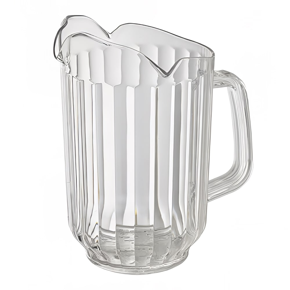 080-WPCT60C 60 oz Plastic Pitcher w/ (3) Spouts, Clear