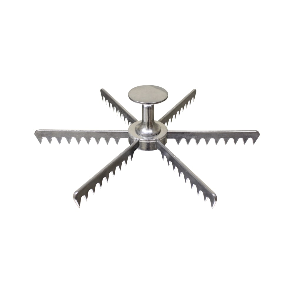 438-ALPMA006 6 Cut Pie Marker, Aluminum