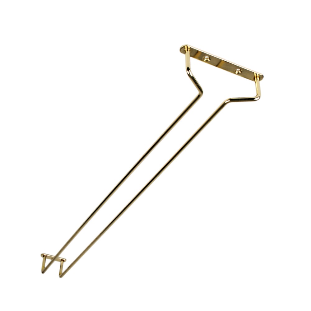 438-SLKGH024 24" Wire Glass Hanger, Brass Plated