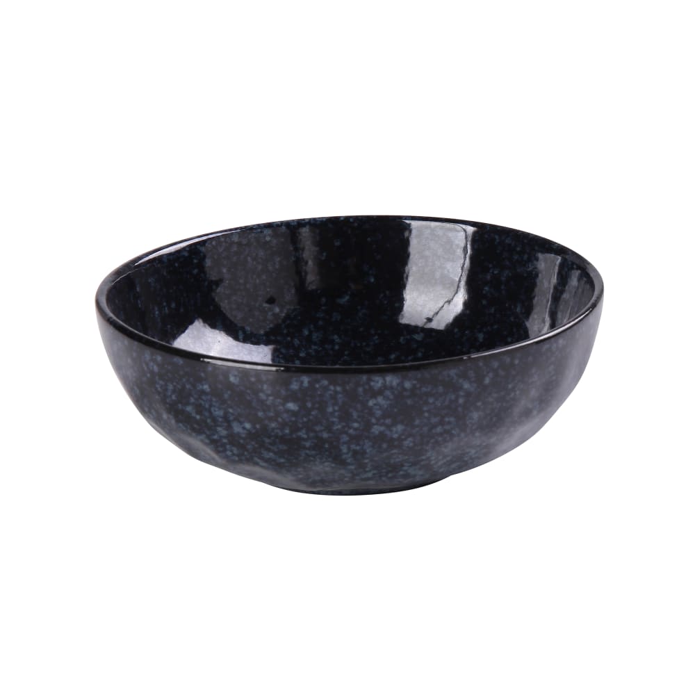 614-BL808 30 oz Round Noodle Bowl - Ceramic, Blue Star