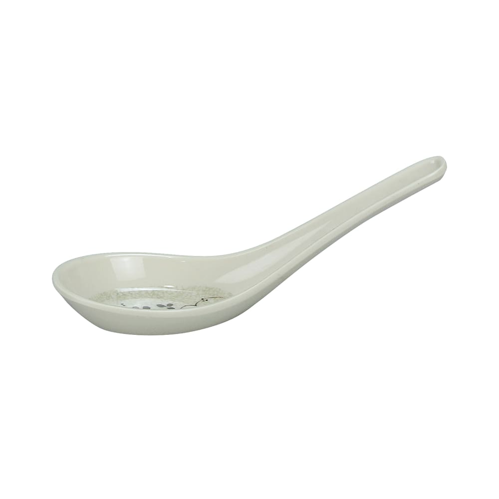 614-HO7001 5 1/2" Melamine Soup Spoon, Beige