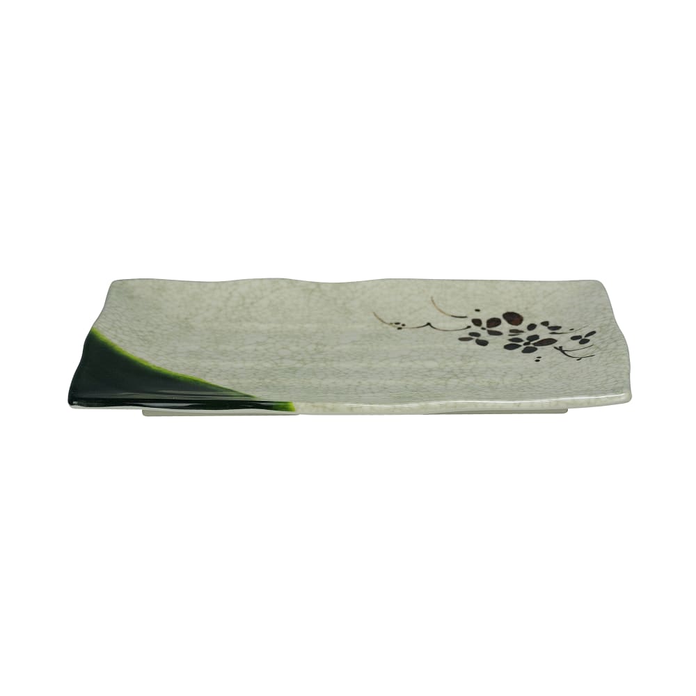 614-HO2412 Rectangular Melamine Plate - 11" x 8", Beige