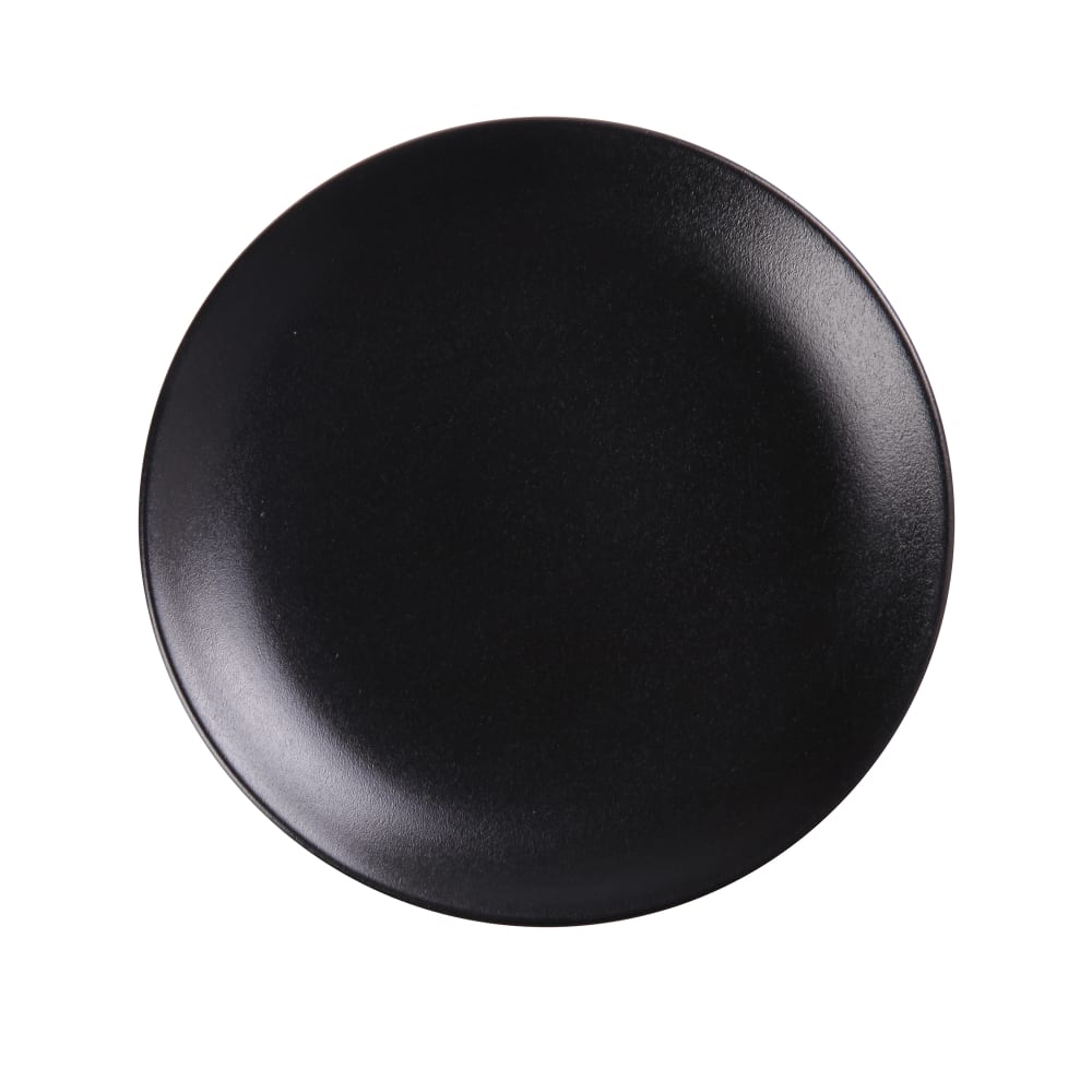 614-NB309 9 1/8" Round Coupe Plate - Ceramic, Noble Black