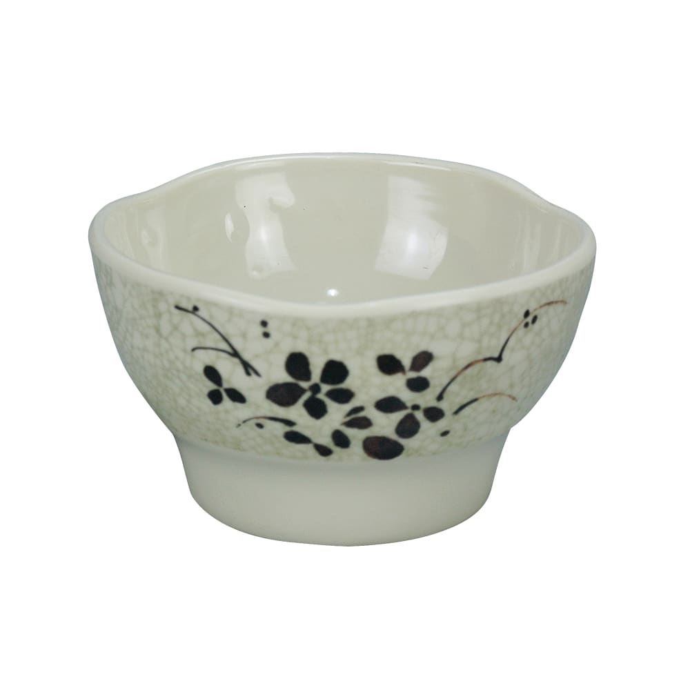 614-HO3706 14 oz Round Melamine Rice Bowl, Beige