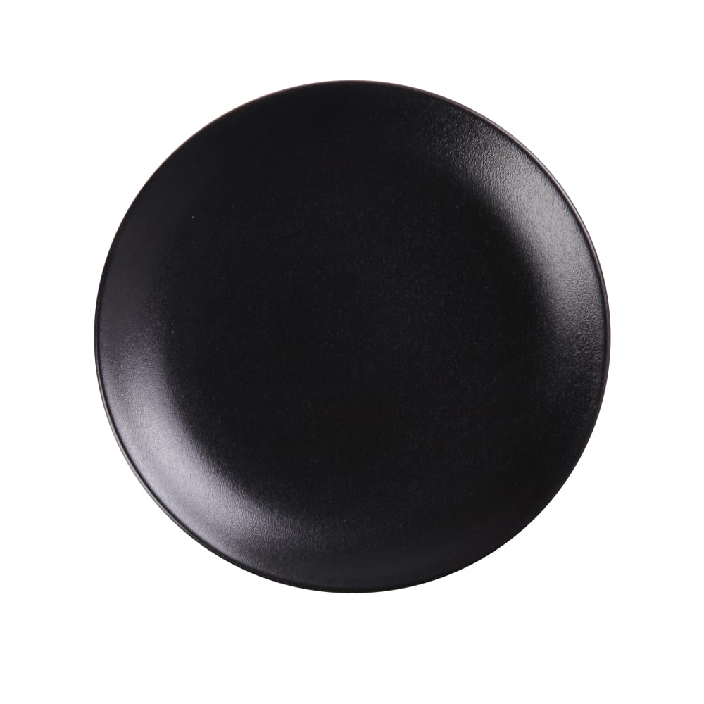 614-NB307 7" Round Coupe Plate - Ceramic, Noble Black