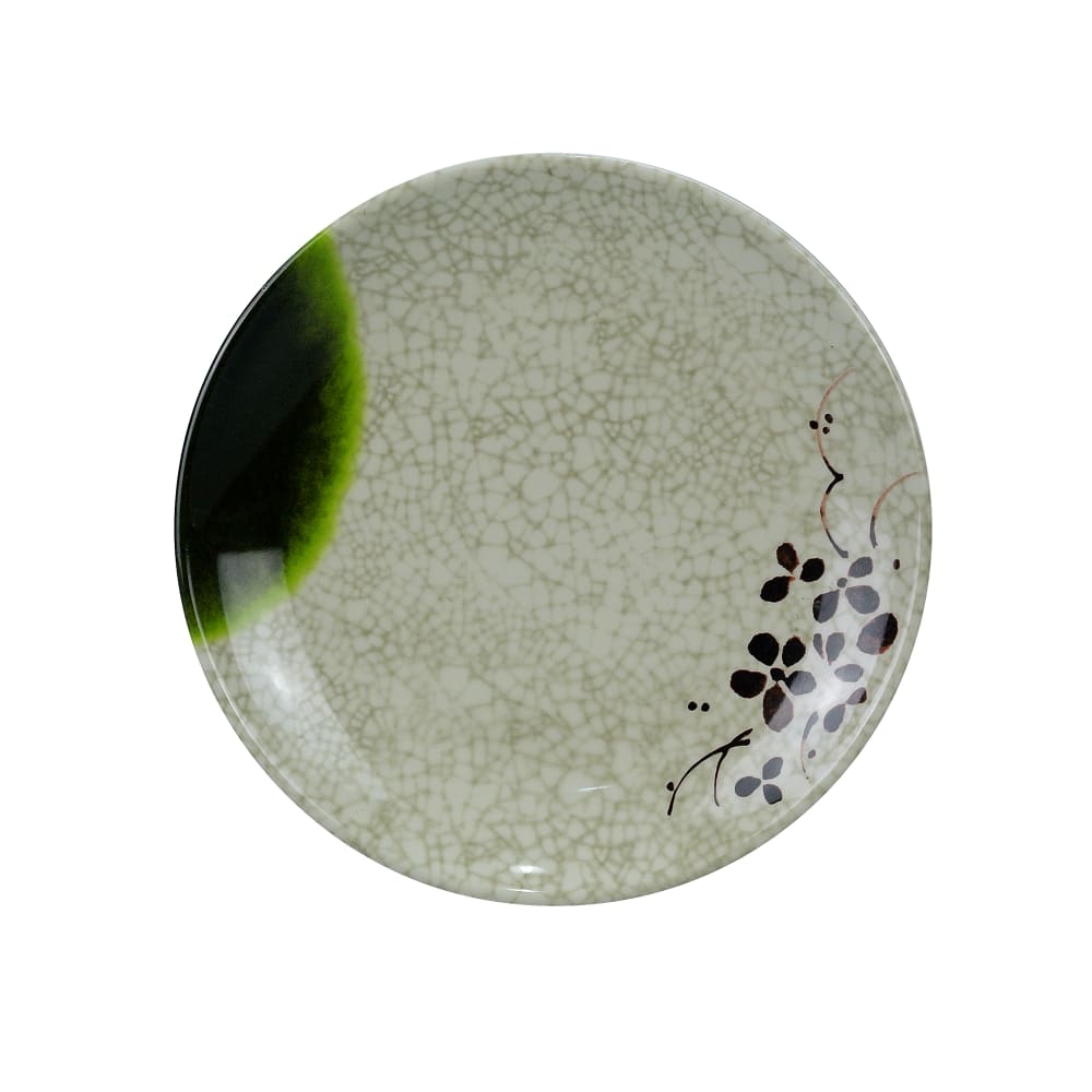 614-HO1312 12" Round Melamine Plate, Beige