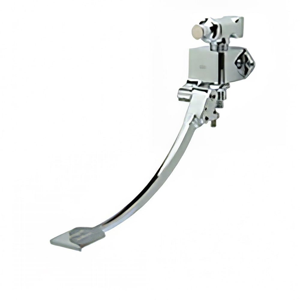 813-Z85100XLWM Wall Mount Self-Closing Single Foot Pedal Valve - 1/2" NPT Female Inlet &...