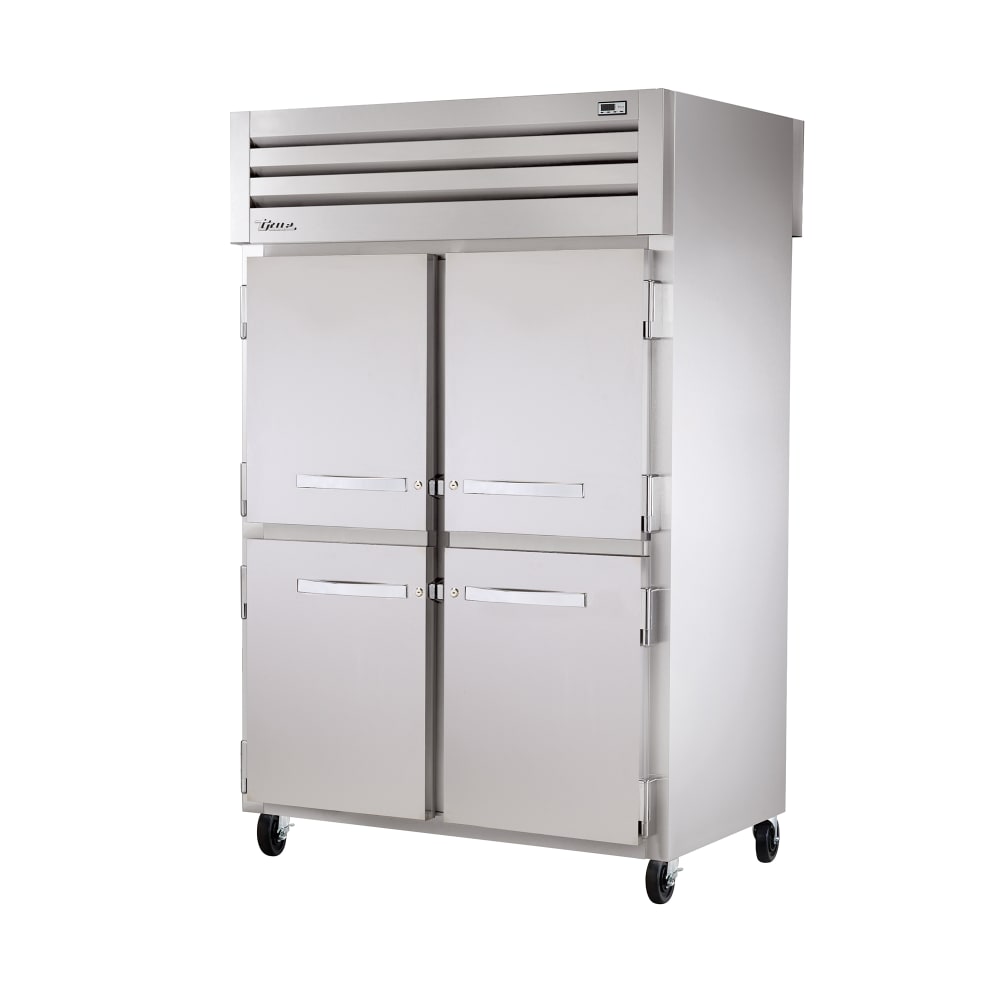 598-STG2RPT4HS2G 52 5/8" Two Section Pass Thru Refrigerator, (2) Glass Doors, (4) Solid Door...