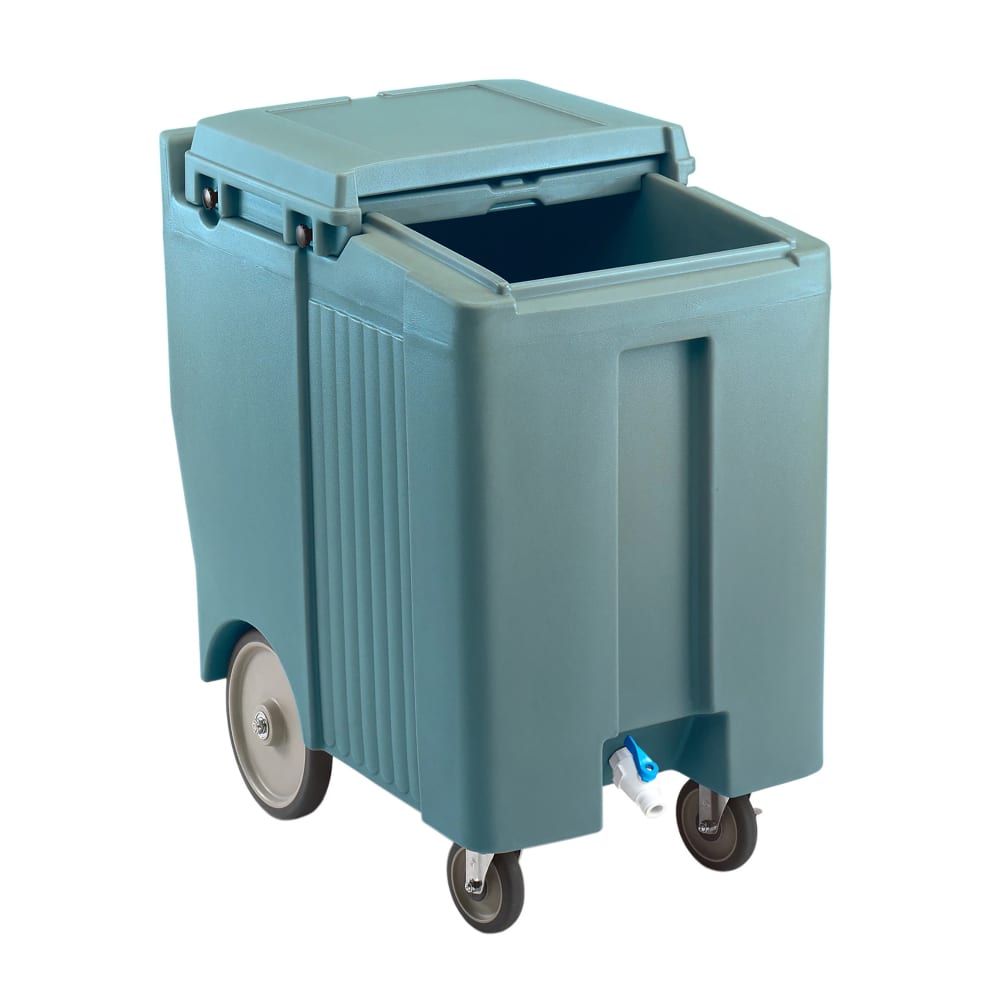 144-ICS175TB401 175 lb Insulated Mobile Ice Caddy - Plastic, Slate Blue