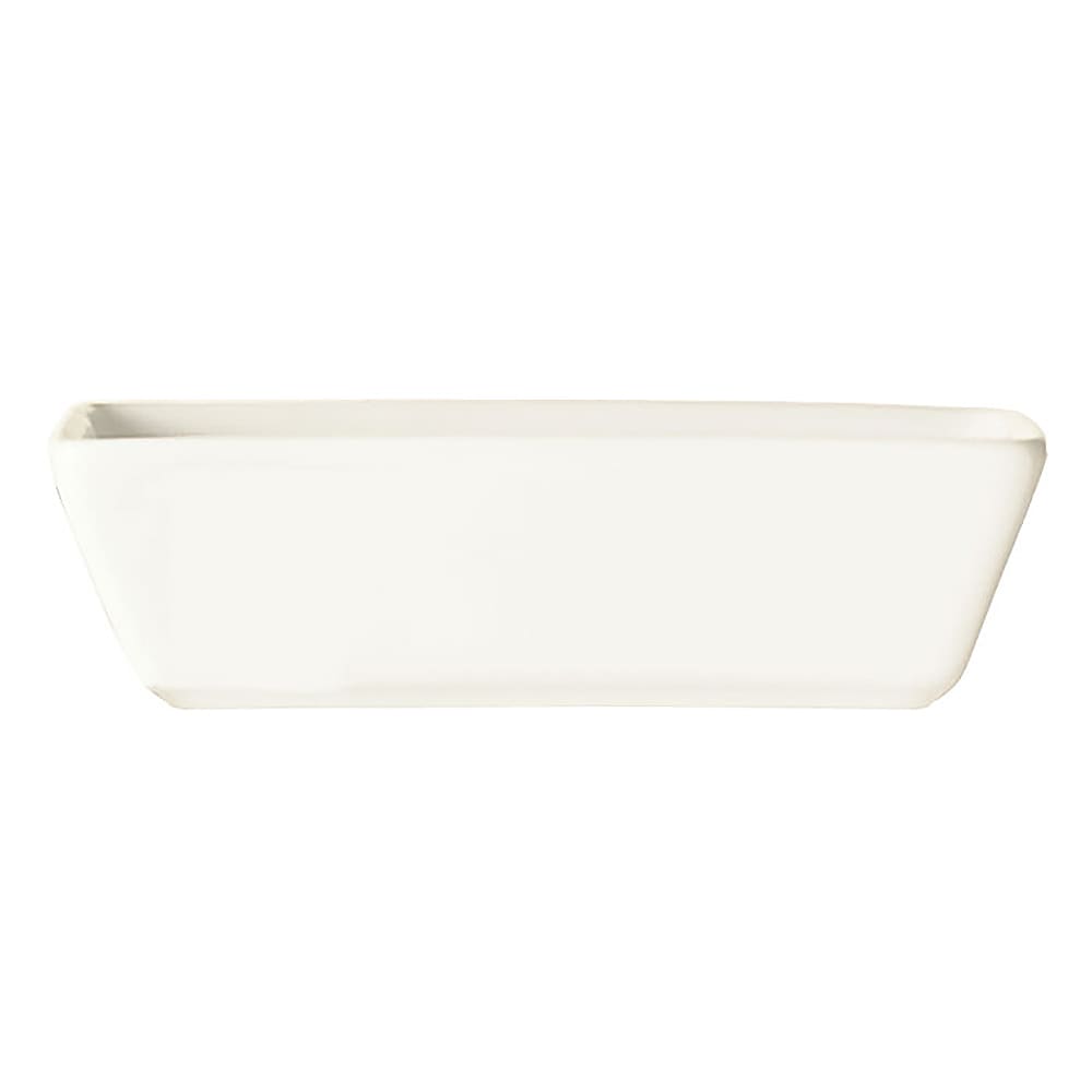 192-SL4 4 oz Rectangular Porcelain Sauce Bowl, 4 1/4 x 2 1/2", Bright White, Slate