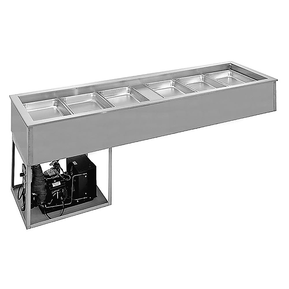 238-9972SCA 69 1/4" Drop In Refrigerator w/ (5) Pan Capacity - Cold Wall Cooled, 115v