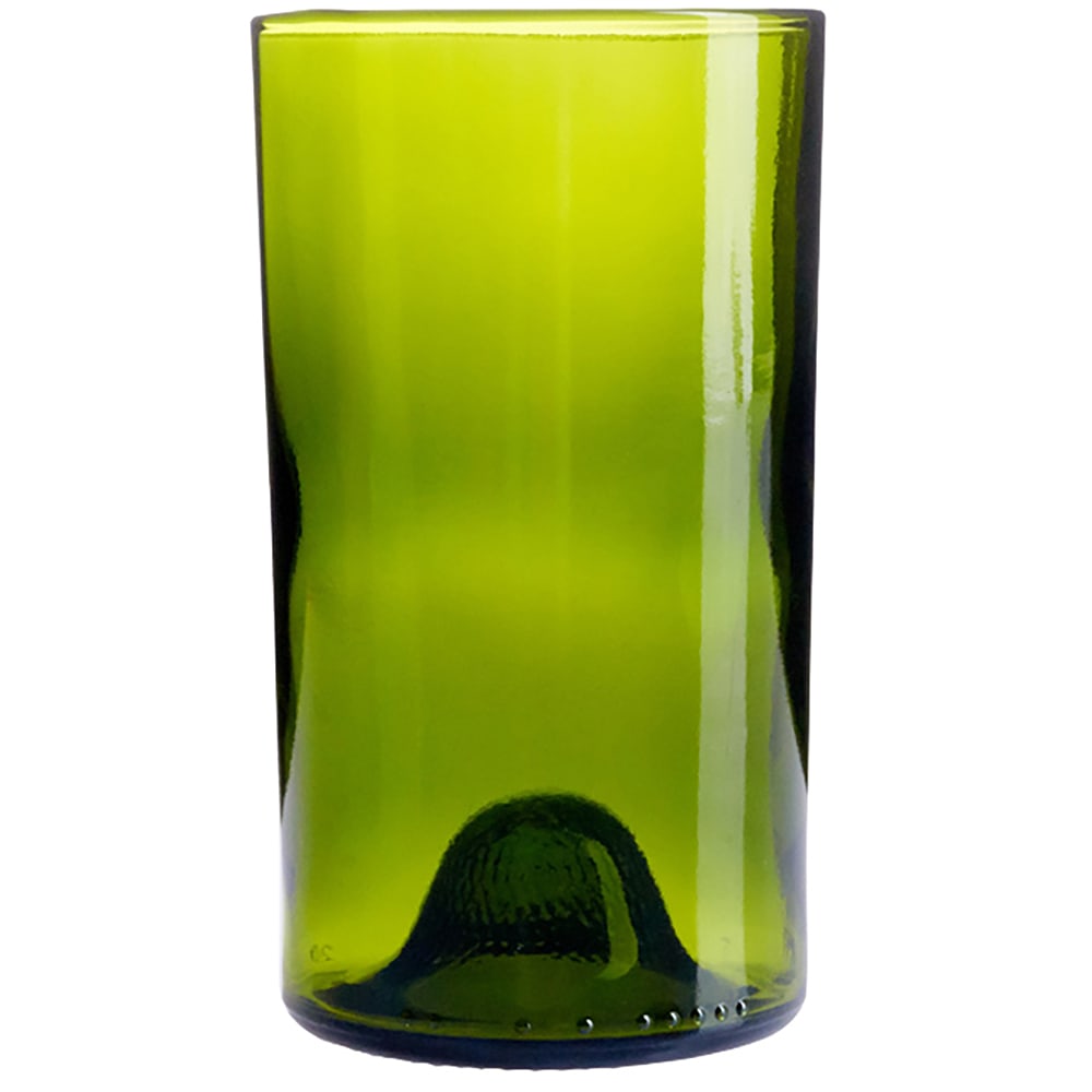 450-FK259 16 oz Wine Bottom Tumbler Glass, Green