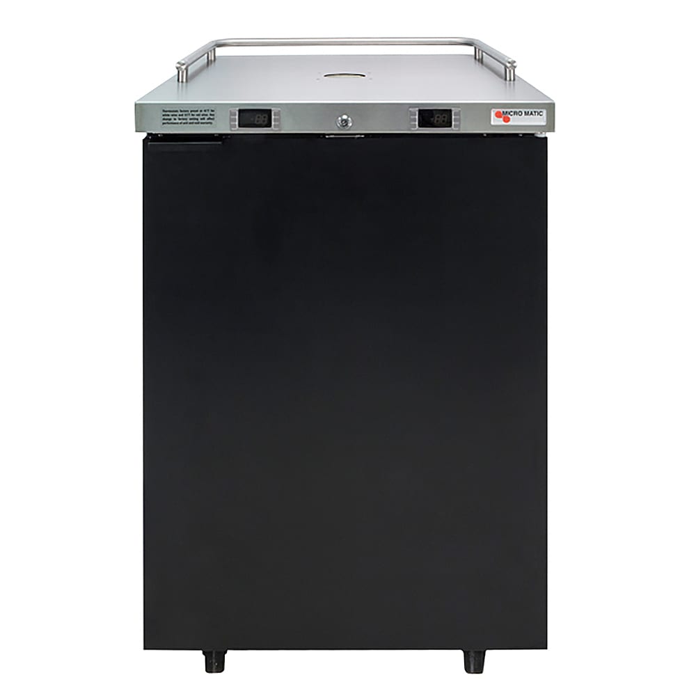 711-MDD23WLTE 25" Dual Zone Wine Dispenser w/ (4) 1/6 Size Keg Capacity - No Tap Kit, Black,...