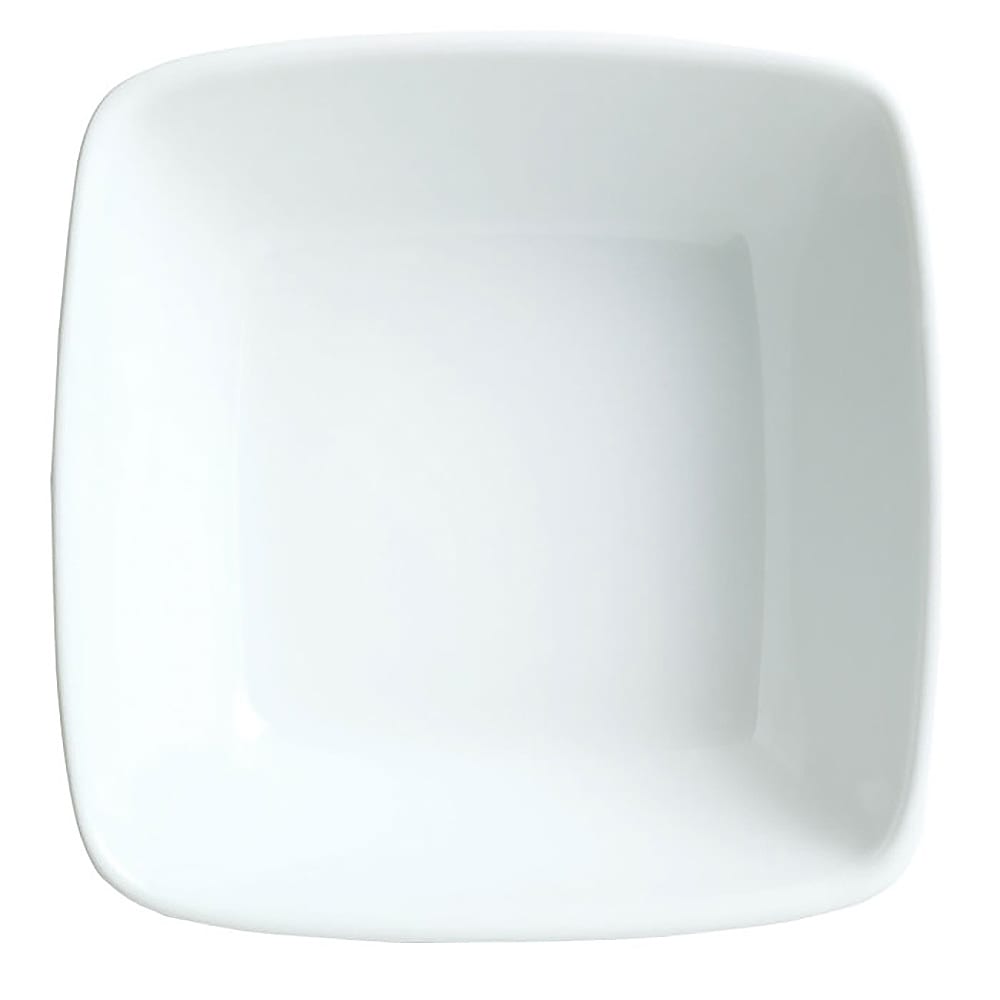 024-911194431 14 oz Square Bowl w/ Reflections Pattern & Shape, Alumawhite Body