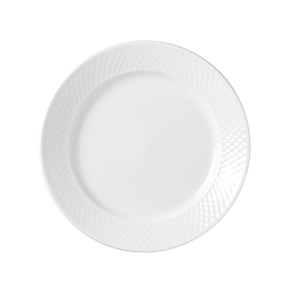 024-999013134 8 1/4" Round Eos Constellation Plate - Porcelain, Lunar White