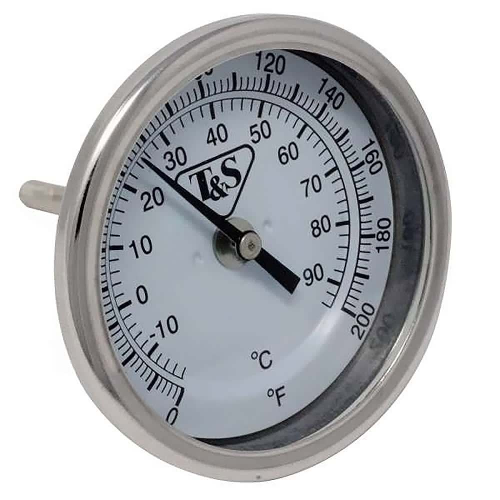 064-00379945 0 to 200F Thermometer w/ T&S Logo